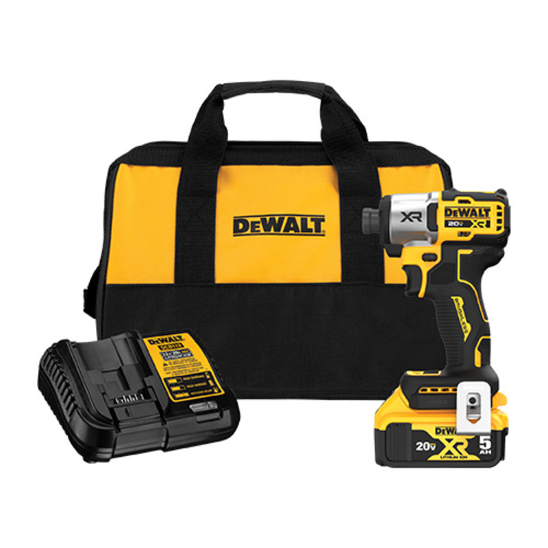 DeWalt 20V MAX XR Brushless Cordless 3-Speed 1/4" Impact Driver Kit