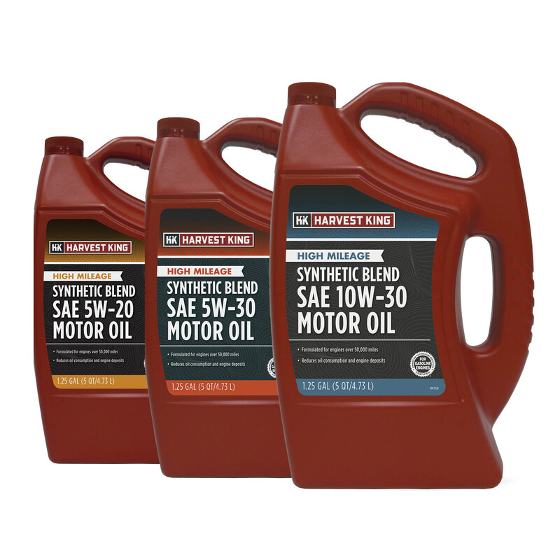 5 Qt. Harvest King High Mileage Synthetic Motor Oil