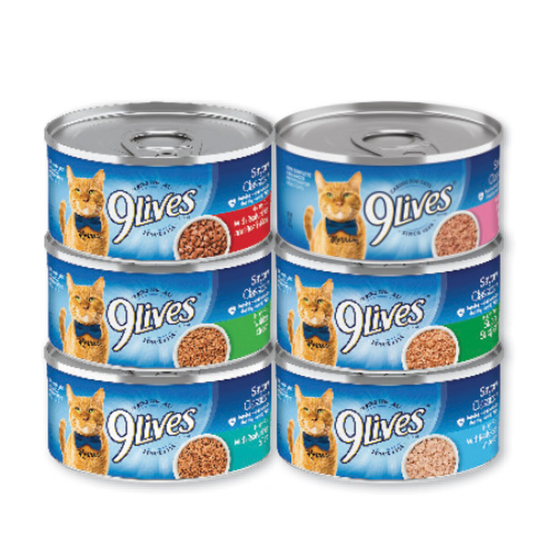 5.5 oz. 9Lives Canned Cat Food