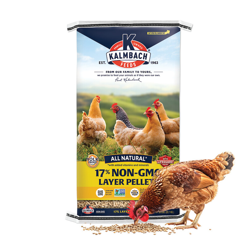 50 Lb. Kalmbach Feeds 17% Non-GMO Layer Pellets