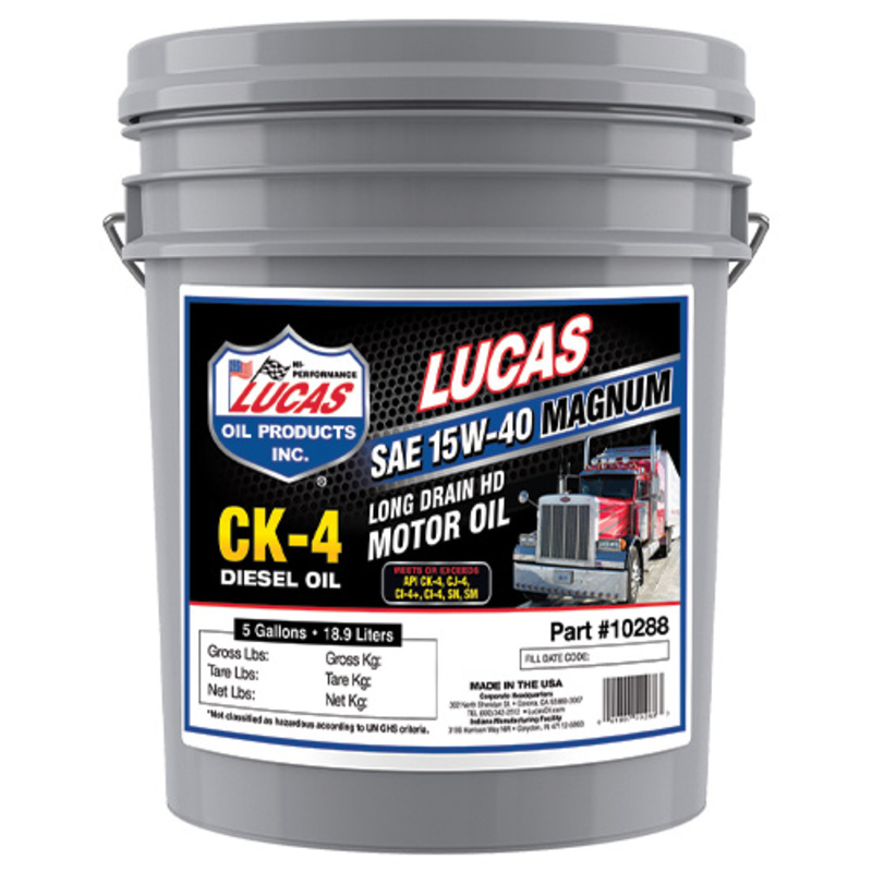 5 Gal. Lucas Synthetic Blend 15W40 Motor Oil