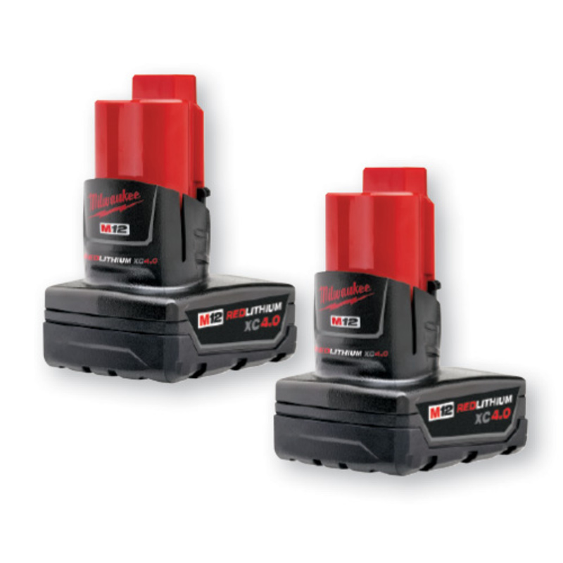 2 Pk. Milwaukee 12V Lithium-Ion Batteries