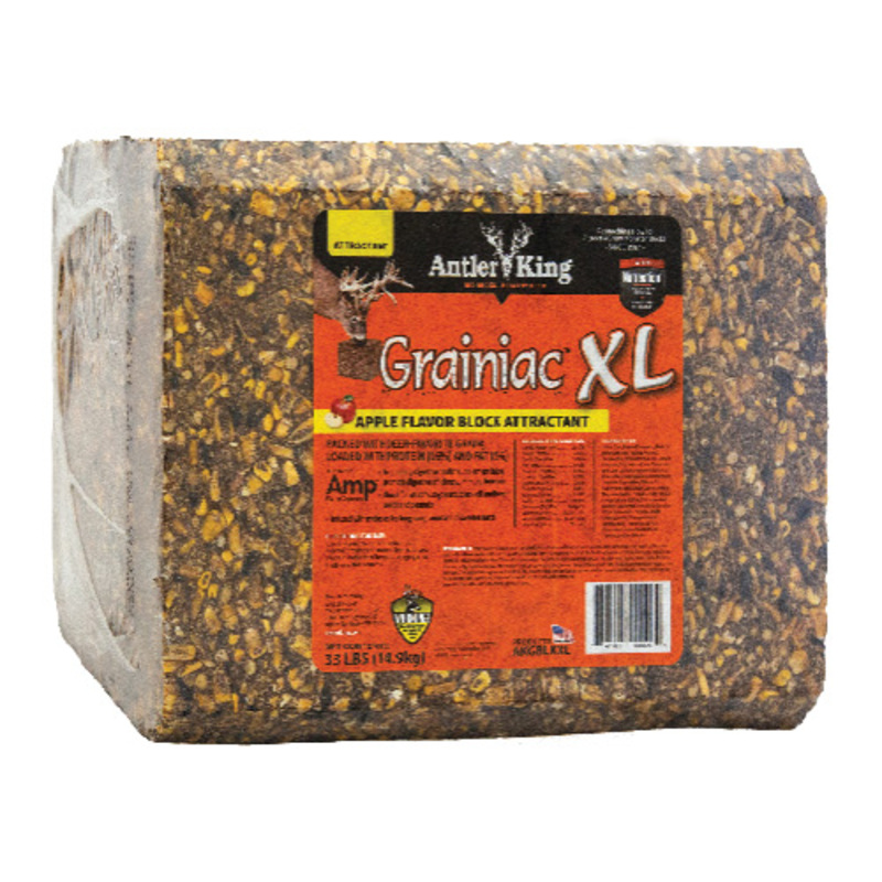 33 Lb. Antler King Grainiac XL Apple Infused Grain Block