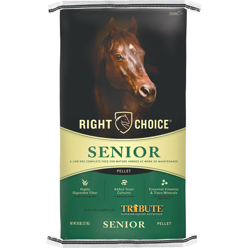 50 Lb. Right Choice Senior Pellet Equine Feed