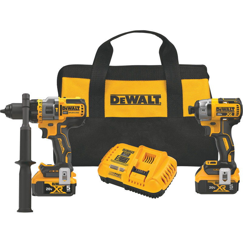 DeWalt 20V MAX Hammer Drill & 20V MAX Impact Driver with FLEXVOLT ADVANTAGE Combo Kit