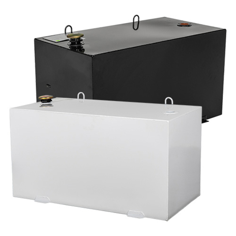 100 Gal. Crescent Tool Black Rectangular Steel Liquid Black Transfer Tank