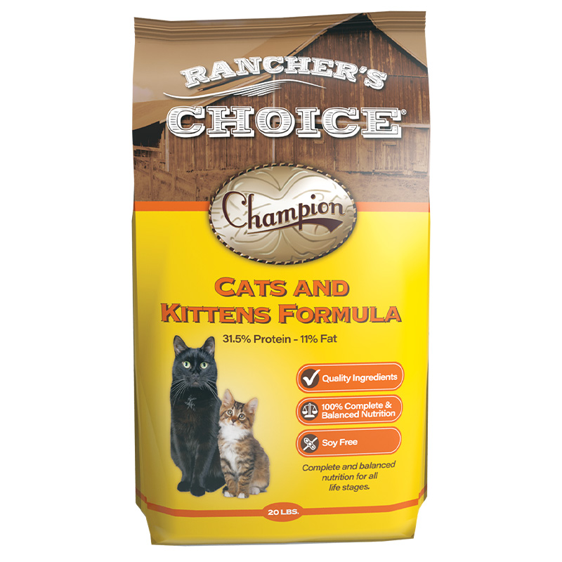 20 Lb. Rancher's Choice Cats & Kitten Food