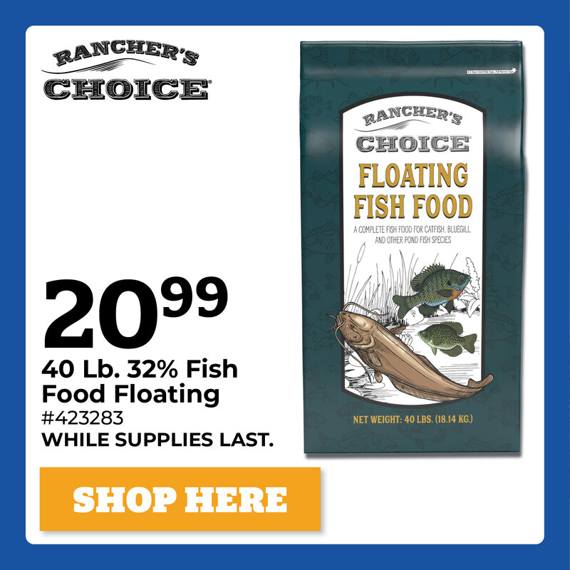 40 Lb. 32% Fish Food Floating