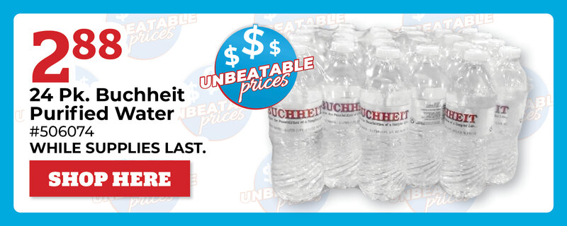 24 Pk. Buchheit Purified Water